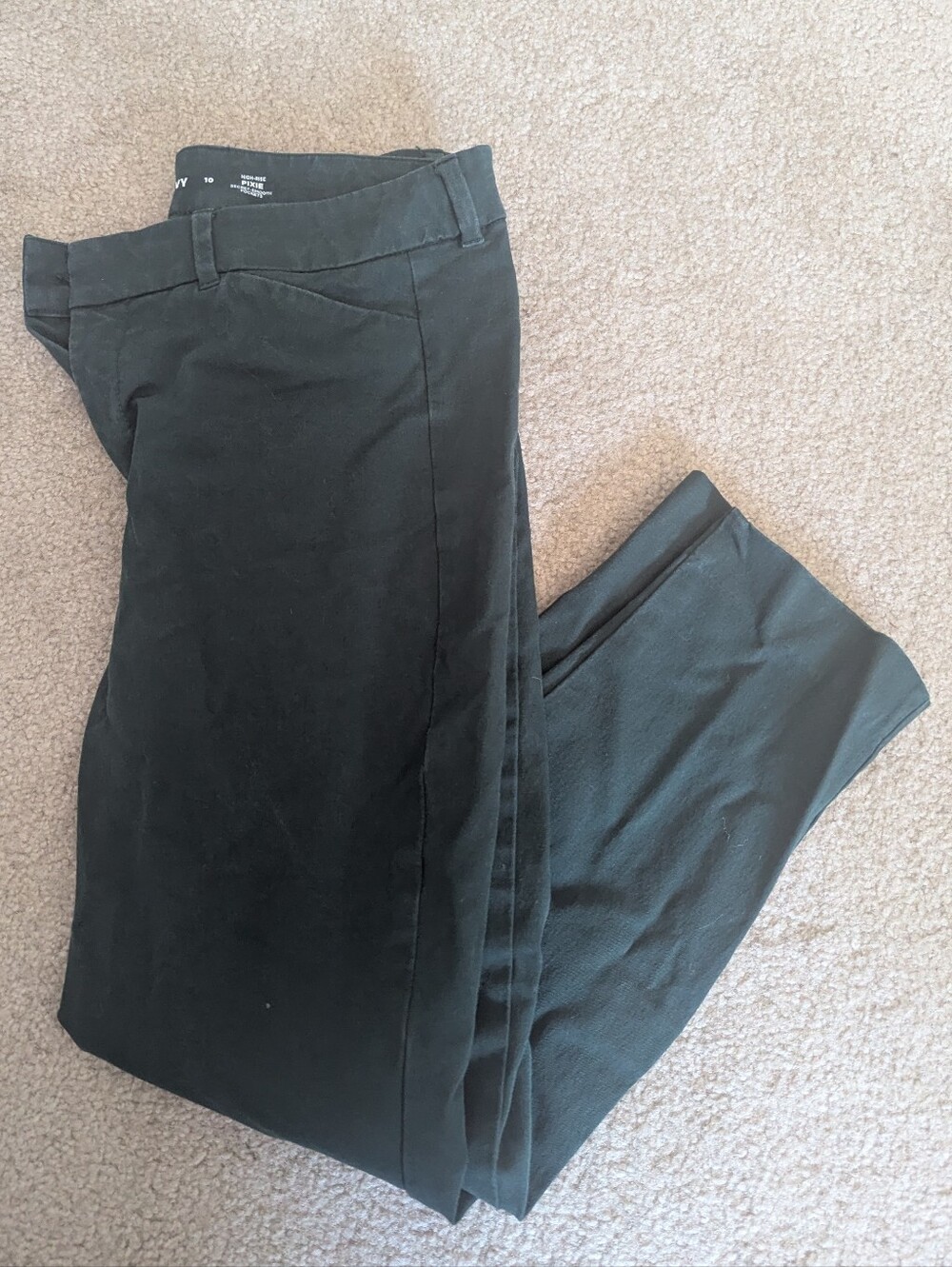 Old Navy Pixie High-Rise Chino Pants - Forest Green